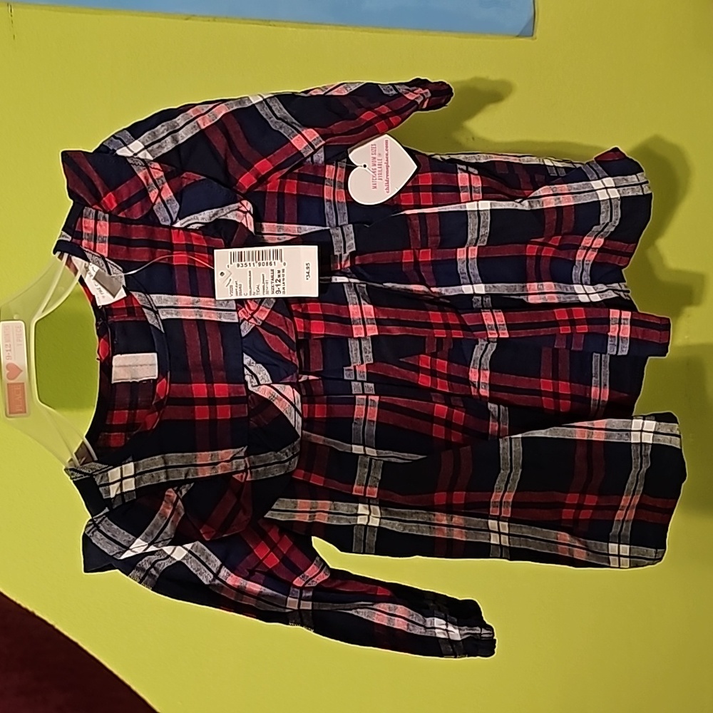Baby girl dress red/blue